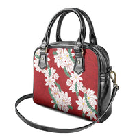 Ia Orana Tahiti Tiare Shoulder Handbag Crimson Lei - Polynesian Pride