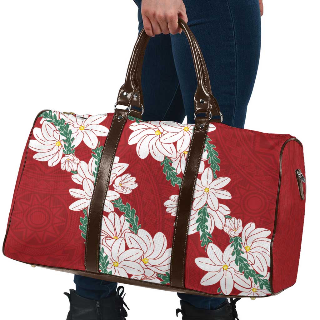 Ia Orana Tahiti Tiare Travel Bag Crimson Lei - Polynesian Pride