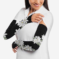 Ia Orana Tahiti Tiare Arm Sleeves Black Lei - Polynesian Pride