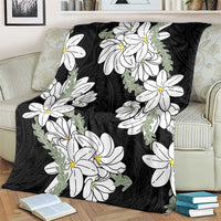 Ia Orana Tahiti Tiare Blanket Black Lei - Polynesian Pride