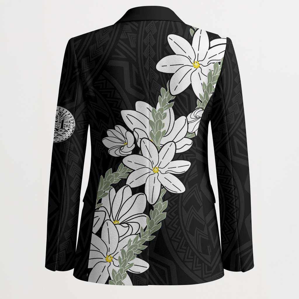 Ia Orana Tahiti Tiare Blazer Black Lei - Polynesian Pride