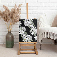 Ia Orana Tahiti Tiare Canvas Wall Art Black Lei - Polynesian Pride