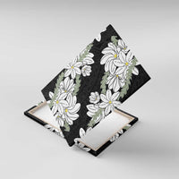 Ia Orana Tahiti Tiare Canvas Wall Art Black Lei - Polynesian Pride
