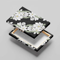 Ia Orana Tahiti Tiare Canvas Wall Art Black Lei - Polynesian Pride