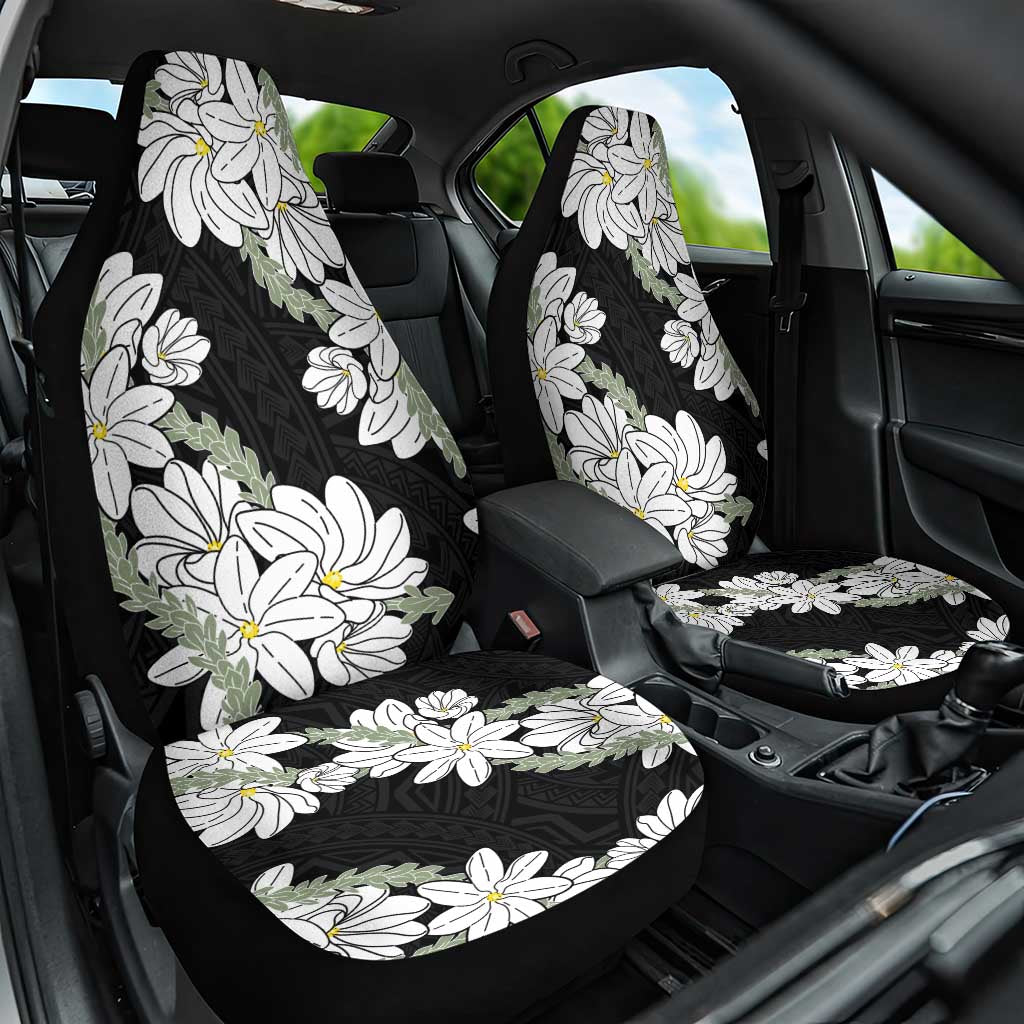 Ia Orana Tahiti Tiare Car Seat Cover Black Lei - Polynesian Pride