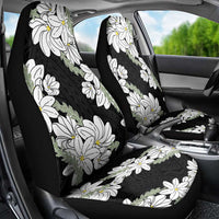 Ia Orana Tahiti Tiare Car Seat Cover Black Lei - Polynesian Pride