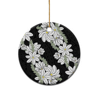 Ia Orana Tahiti Tiare Ceramic Ornament Black Lei - Polynesian Pride