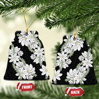 Ia Orana Tahiti Tiare Ceramic Ornament Black Lei - Polynesian Pride