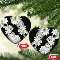 Ia Orana Tahiti Tiare Ceramic Ornament Black Lei - Polynesian Pride
