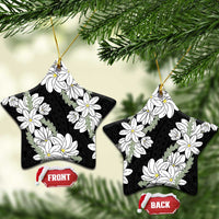 Ia Orana Tahiti Tiare Ceramic Ornament Black Lei - Polynesian Pride