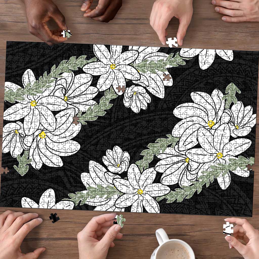 Ia Orana Tahiti Tiare Puzzle Black Lei - Polynesian Pride