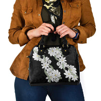 Ia Orana Tahiti Tiare Shoulder Handbag Black Lei - Polynesian Pride