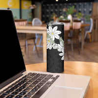 Ia Orana Tahiti Tiare Skinny Tumbler Black Lei - Polynesian Pride