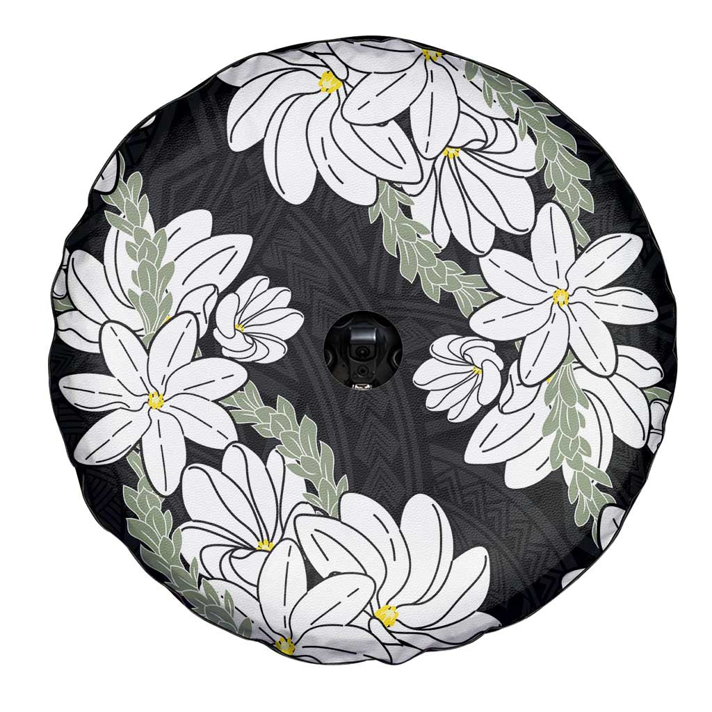 Ia Orana Tahiti Tiare Spare Tire Cover Black Lei - Polynesian Pride