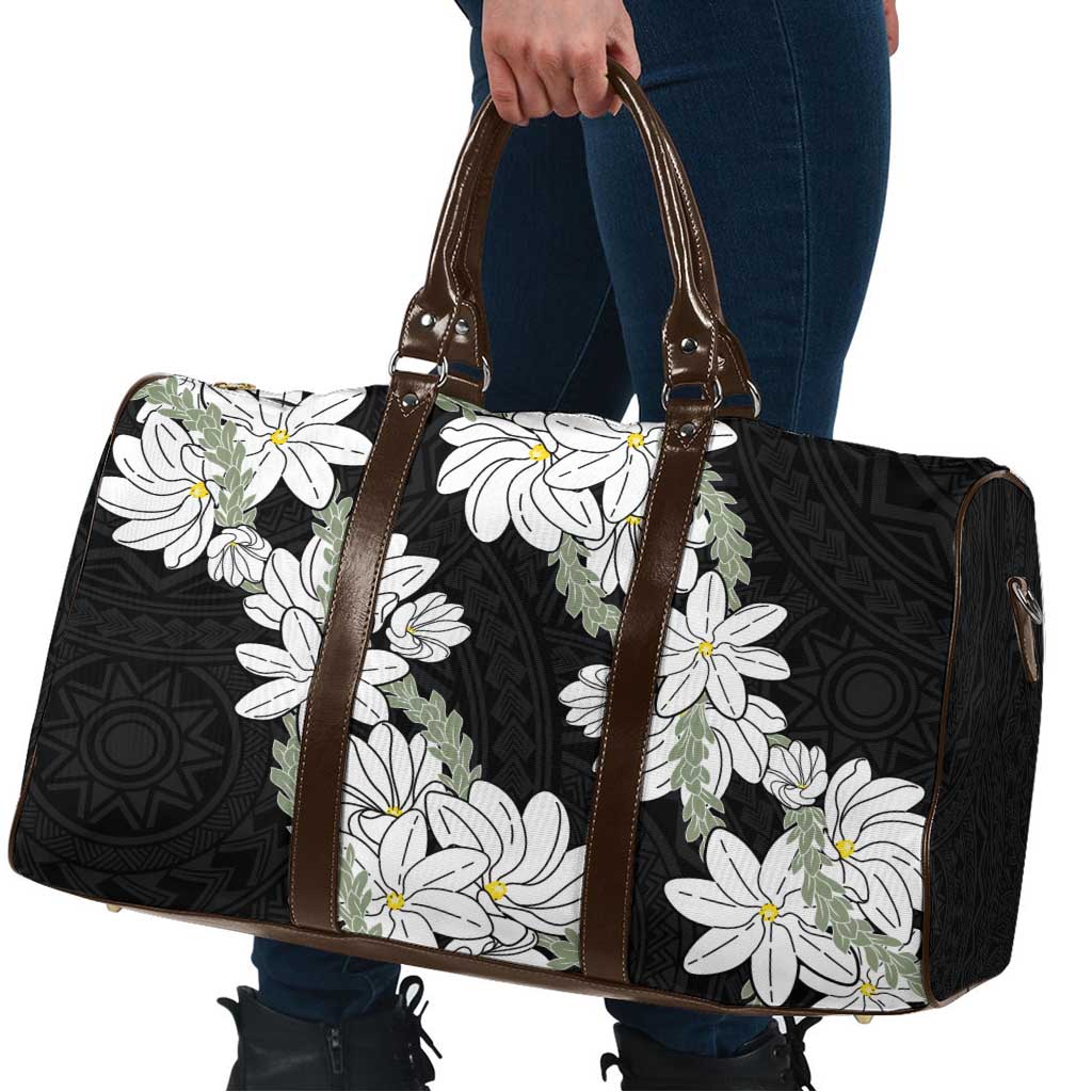 Ia Orana Tahiti Tiare Travel Bag Black Lei - Polynesian Pride