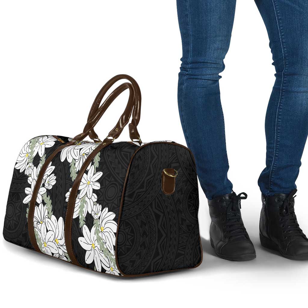 Ia Orana Tahiti Tiare Travel Bag Black Lei - Polynesian Pride