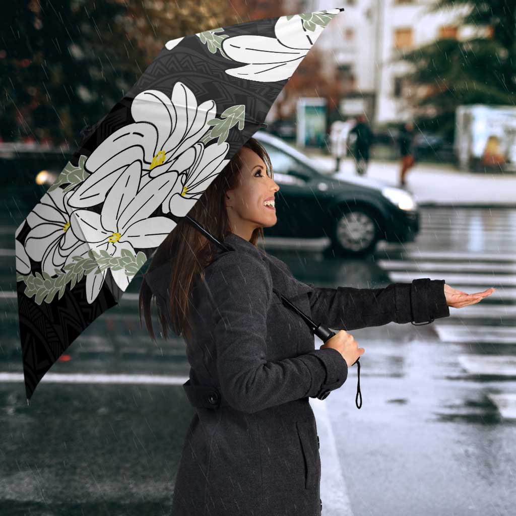Ia Orana Tahiti Tiare Umbrella Black Lei - Polynesian Pride