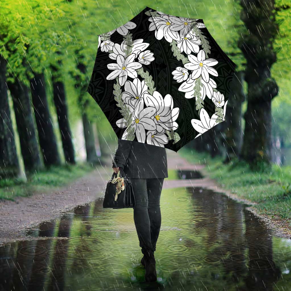 Ia Orana Tahiti Tiare Umbrella Black Lei - Polynesian Pride