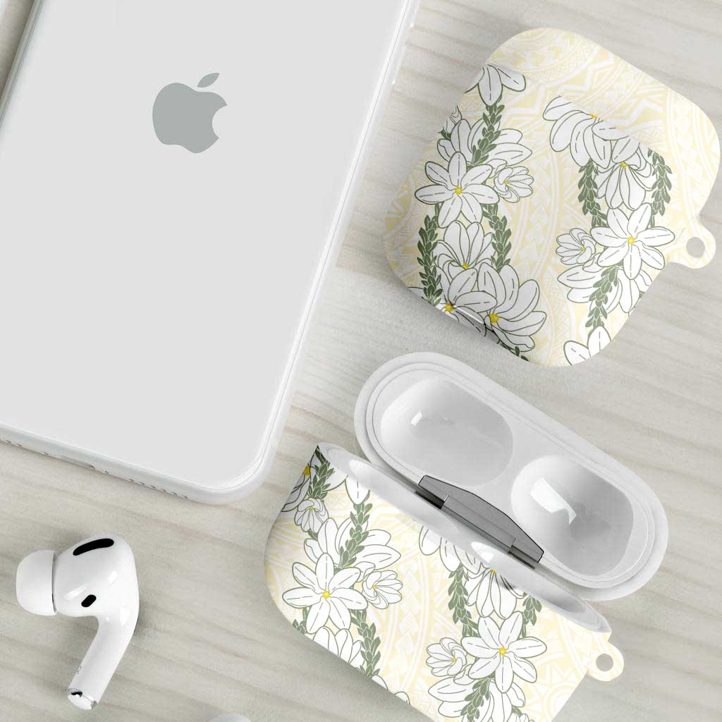 Ia Orana Tahiti Tiare AirPods Case Lemon Yellow Lei - Polynesian Pride