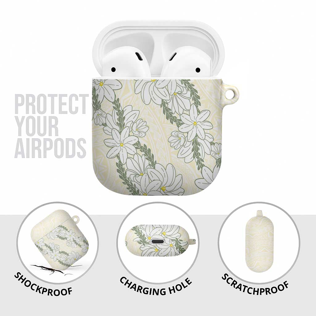 Ia Orana Tahiti Tiare AirPods Case Lemon Yellow Lei - Polynesian Pride