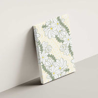 Ia Orana Tahiti Tiare Canvas Wall Art Lemon Yellow Lei - Polynesian Pride