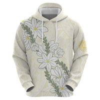 Ia Orana Tahiti Tiare Hoodie Lemon Yellow Lei - Polynesian Pride