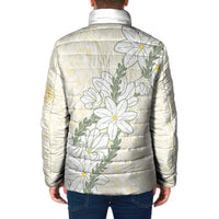 Ia Orana Tahiti Tiare Padded Jacket Lemon Yellow Lei - Polynesian Pride