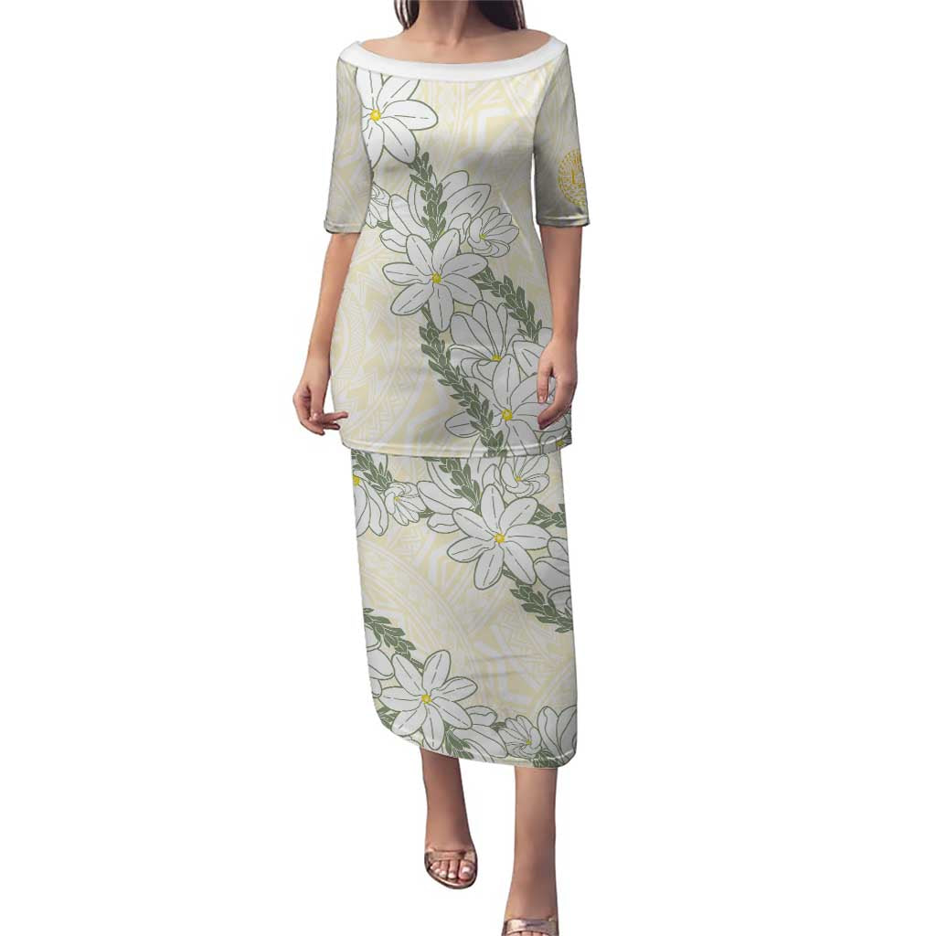 Ia Orana Tahiti Tiare Puletasi Lemon Yellow Lei - Polynesian Pride