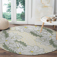 Ia Orana Tahiti Tiare Round Carpet Lemon Yellow Lei - Polynesian Pride