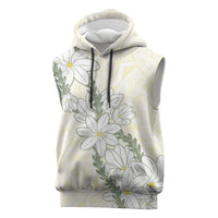 Ia Orana Tahiti Tiare Sleeveless Hoodie Lemon Yellow Lei - Polynesian Pride