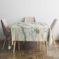 Ia Orana Tahiti Tiare Tablecloth Lemon Yellow Lei - Polynesian Pride