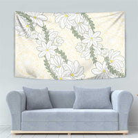 Ia Orana Tahiti Tiare Tapestry Lemon Yellow Lei - Polynesian Pride