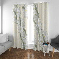 Ia Orana Tahiti Tiare Window Curtain Lemon Yellow Lei - Polynesian Pride