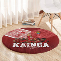Mate Ma'a Tonga Ngatu Round Carpet Kainga - Sipi Tau LT7 - Polynesian Pride