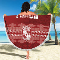 Mate Ma'a Tonga Beach Blanket Basic Ngatu Kupesi Motif LT7 - Polynesian Pride