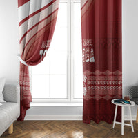 Mate Ma'a Tonga Window Curtain Basic Ngatu Kupesi Motif LT7 - Polynesian Pride
