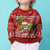 Hawaii Tiki Christmas Kid Ugly Christmas Sweater Mele Kalikimaka LT7 - Polynesian Pride