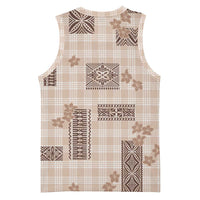 Hawaiian Quilt Tapa On Beige Palaka Motifs Basketball Jersey