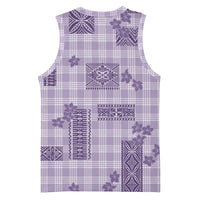 Hawaiian Quilt Tapa On Lilac Palaka Motifs Basketball Jersey