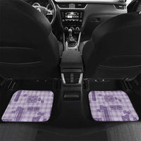 Hawaiian Quilt Tapa On Lilac Palaka Motifs Car Mats