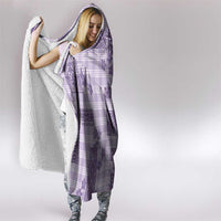 Hawaiian Quilt Tapa On Lilac Palaka Motifs Hooded Blanket LT7 - Polynesian Pride
