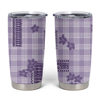 Hawaiian Quilt Tapa On Lilac Palaka Motifs Tumbler Cup