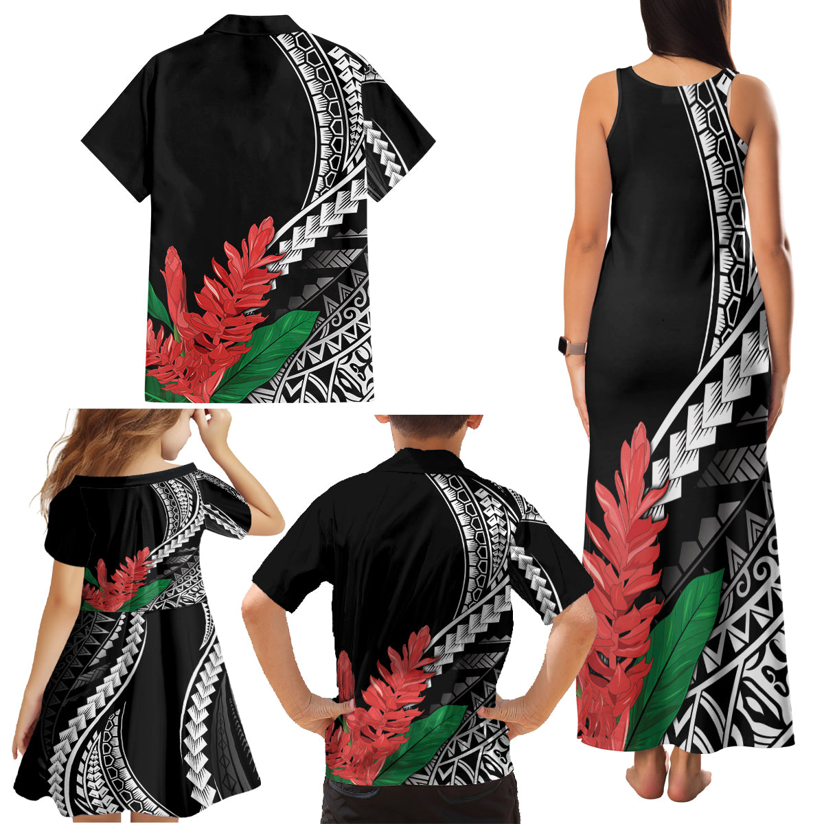 AAPI Heritage Month Family Matching Tank Maxi Dress and Hawaiian Shirt Samoa Teuila LT7 - Polynesian Pride