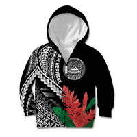 AAPI Heritage Month Kid Hoodie Samoa Teuila LT7 Zip Hoodie Black - Polynesian Pride