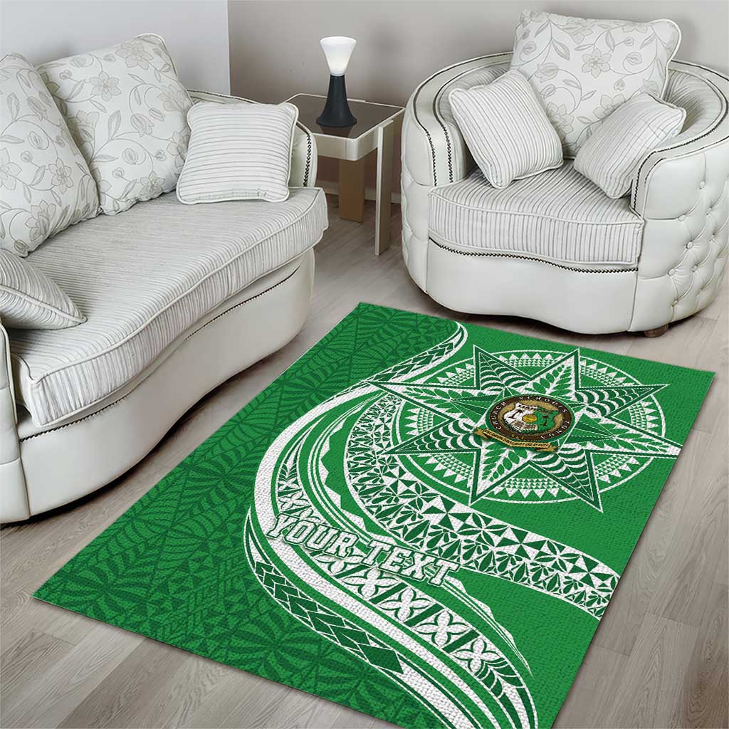 Tonga Liahona High School Personalized Area Rug Ngatu Tokelaufeletoa Motifs