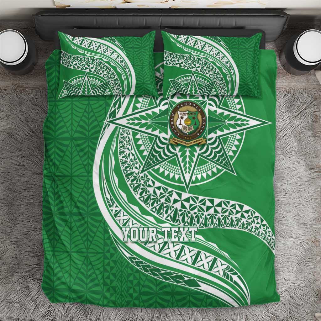 Tonga Liahona High School Personalized Bedding Set Ngatu Tokelaufeletoa Motifs