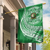Tonga Liahona High School Personalized Garden Flag Ngatu Tokelaufeletoa Motifs