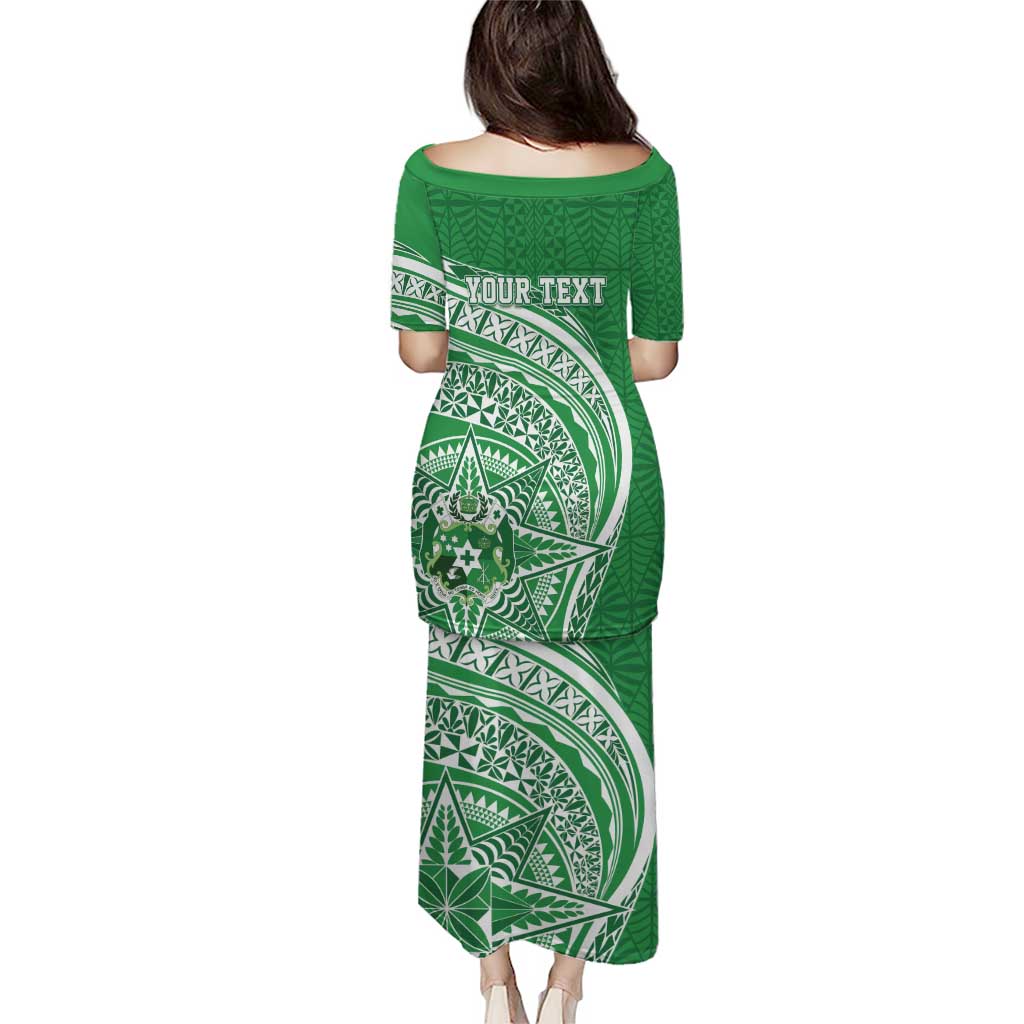 Tonga Liahona High School Personalized Puletasi Ngatu Tokelaufeletoa Motifs