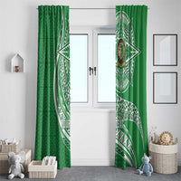 Tonga Liahona High School Personalized Window Curtain Ngatu Tokelaufeletoa Motifs