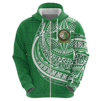 Tonga Liahona High School Personalized Zip Hoodie Ngatu Tokelaufeletoa Motifs